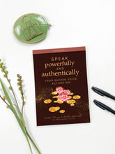 Load image into Gallery viewer, Speak powerfully and authentically: Your Sacred Voice Activation ebook | Instant download 45 pages pdf