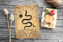 Load image into Gallery viewer, Snake Celestial Vintage Printable Wall Art