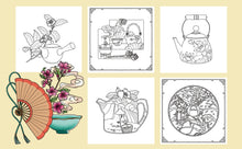 Load image into Gallery viewer, Free Sample of Slow Living: The Way of Tea Colouring book - 3 pages pdf
