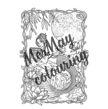 Load image into Gallery viewer, Mermay Colouring Digital Pdf - 6 illustrations pack - Instant download
