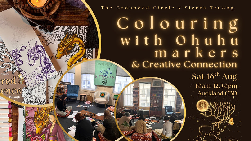 Mindfulness Colouring & Creative Connection in Auckland CBD | Saturday Aug 16th |10am-12.30pm
