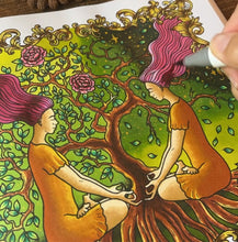 Load image into Gallery viewer, Sacred Presence Colouring Digital Pdf - 6 illustrations pack - Instant download
