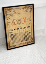 Load image into Gallery viewer, The Moon Calendar 2022 Cottagecore wall art decor
