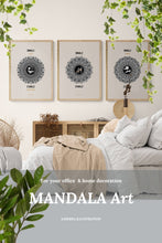 Load image into Gallery viewer, Inhale Exhale Mandala Art

