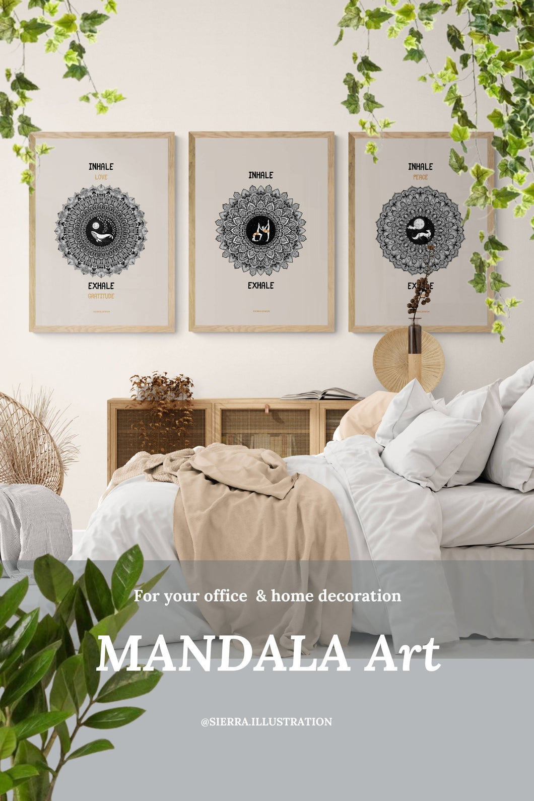 Inhale Exhale Mandala Art