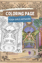 Load image into Gallery viewer, The Yoga Girls Coloring Book Instant download PDF file 24 pages
