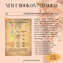 Load image into Gallery viewer, 7 chakras workbook/ journal/ daily planner instant download pdf
